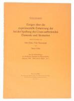 Three offprints of seminal papers on nuclear fission by Otto Hahn and Fritz Strassmann