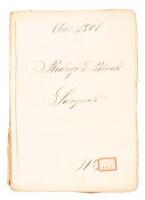 Case file ("Expediente") relating to the mustering in, military service, and death of a sergeant in the Cuban army just following the Spanish-American War