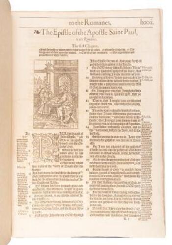 Romans & Corinthians - from the 1572 folio edition of the Bishops Bible