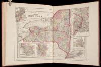 The New Family Atlas Containing Maps of the Various Countries of the World Plans of Cities, Etc. Embraced in Ninety-Three Quarto Maps...Also Census of 1890 for States, Territories and Counties...