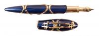 Joan Mir&oacute; 18K Gold and Blue Lacquer Limited Edition Fountain Pen