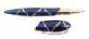 Joan Miró 18K Gold and Blue Lacquer Limited Edition Fountain Pen - 4