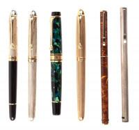 Lot of Six Fountain Pens