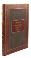 Index to Assessment Rolls, Sonoma County, for 1885