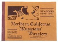 Northern California Musicians' Directory including Dramatic and Kindred Arts: Seasons 1916-1917 (wrapper title)
