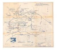 Map of the Bear Lake District Showing Historical Points of Interest, with Roads and Trails