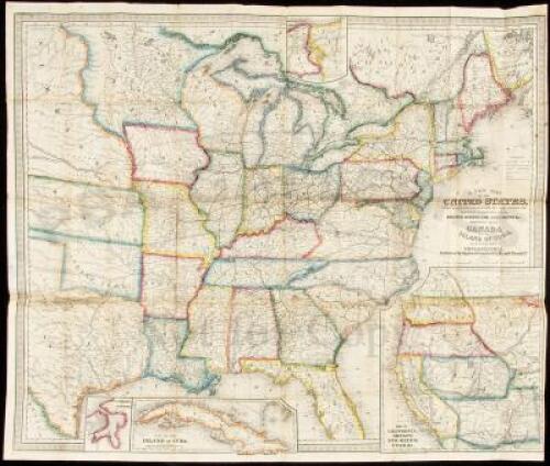 The Traveller's and Tourist's Guide through the United States of America, Canada, etc. Containing the Routes of Travel by Railroad, Steamboat, Stage and Canal... Accompanied by an entirely new and authentic Map of the United States, including California, 