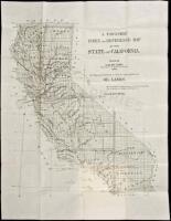 A Township, Index and Reference Map of the State of California. Issued by D.M. De Long, Mechanical and Mining Engineer. 1901. Of Especial Benefit to Owners and Dealers in Oil Lands