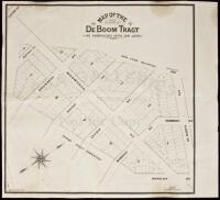 Map of the De Boom Tract as Subdivided into 198 Lots