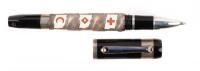 Red Cross Movement Sterling Silver and Enamel Limited Edition Rollerball Pen