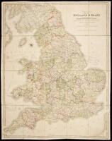 Smith's Map of England & Wales, Containing the Whole of the Turnpike Roads, Rivers & Canals with the Distance from London to every Principal Town, and from one Market Town to Another