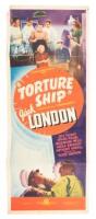 Torture Ship - one sheet movie poster, insert poster, and five stills from the movie based on Jack London's story A Thousand Deaths