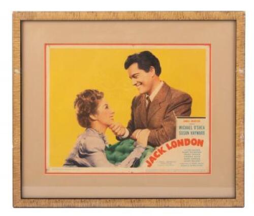 Pair of framed lobby cards for the 1943 movie Jack London