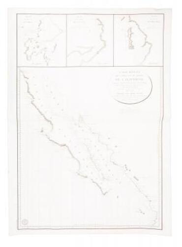 Carte Réduite Des Côtes Et Du Golfe De Californie Depuis le Cap Corrientes jusqu'au Port St. Diego D'apris des Observations faites à bord des Corvettes la Descubierta et l'Atrevida et celles de Plusiers Officiers de la Marine Espagnol Madrid 1825