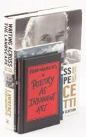 Three signed volumes by Lawrence Ferlinghetti