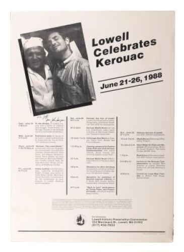 Lowell Celebrates Kerouac June 21-26, 1988 - signed by John Sampas