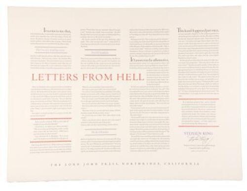 Letters From Hell - Broadside