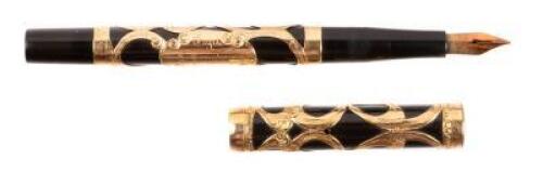 No. 16 Gold-Filled Filigree Overlay Fountain Pen