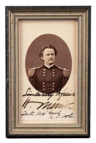 Wesley Merritt - signed carte-de-visite photograph