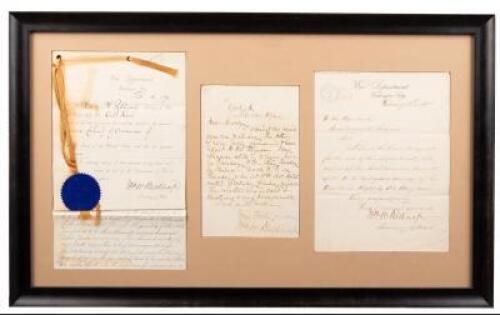 Three autograph letters signed by William W. Belknap