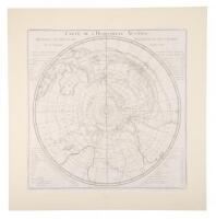 Carte de l'Hemisphere Austral Montrant les Routes des Navigateurs les plus Celebres par le Capitaine Jacques Cook