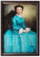 Dedicated to a Legend - photographic reproduction of an oil painting by Mara Schasteen with poem by Steve Adelson