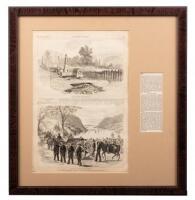 Funeral of General Custer - framed Harper's Weekly: complete issue from October 27, 1877