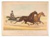 The Celebrated Trotting Mares Maud S. and Aldine, as they Appeared June 15th, 1883. At the Gentlemen's Driving Park, Morisania, N.Y. Driven by their Owner, William H. Vanderbilt, Esq.