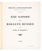 XXIe Saison des Ballets Russes de Serge de Diaghilew - 2