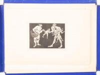 Series of Ten Woodcuts by August Becker with other prints