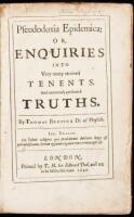 Pseudodoxia Epidemica: Or, Enquiries Into Very many received Tenents, And commonly presumed Truths