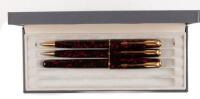 Sonnet Fountain Pen, Ballpoint and Propelling Pencil Set, Red and Black Lacquer