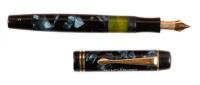 No. 334 1/2 Marbled Blue Celluloid Fountain Pen, Rare Color