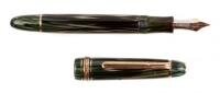 No. 144 Masterpiece Green Striated Fountain Pen