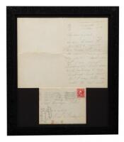 Autograph Letter to writer Carolyn Wells signed by Elizabeth Custer on her personal stationery