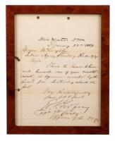 Letter signed by E.S. Godfrey to Major McLaughlin, Indian agent, regarding an Indian woman arrested for loitering