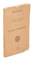 Message of Governor O. B. Colquitt to the Thirty-Third Legislature: Relating to the Alamo Property