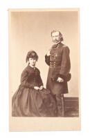 George Armstrong and Elizabeth "Libbie" Custer - carte de visite