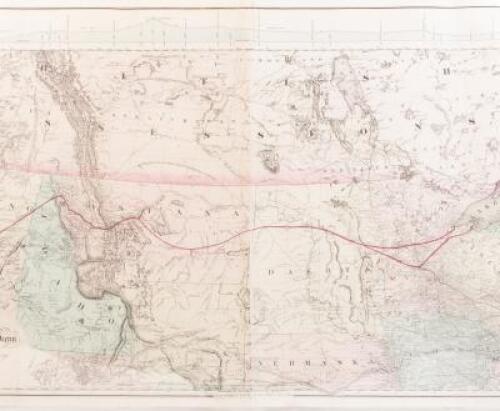 Map of the Country from Lake Superior to the Pacific Ocean from the Latest Explorations and Surveys. To Accompany the Report of Edwin F. Johnson, Chf. Engr. Northern Pacific R.R. November 1867