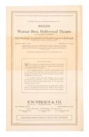 Bond prospectus for Warner Bros. Hollywood Theatre