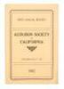 First Annual Report of the Audubon Society of California for the Protection of the Wild Birds, the Wild Game and Forests