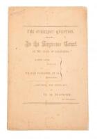 The Currency Question. In the Supreme Court of the State of California. James Lick, appellant, vs. William Faulkner, et al., respondents. Argument for appellant, by H.H. Haight, of Counsel