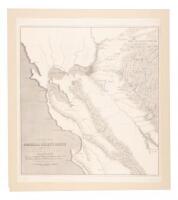 Sketch of General Riley's Route through the Mining Districts July and Aug. 1849