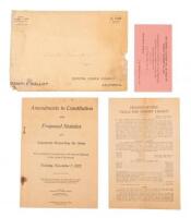Packet of election matter mailed to voters in the 1922 general election