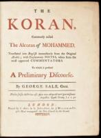 The Koran, Commonly called The Alcoran of Mohammed