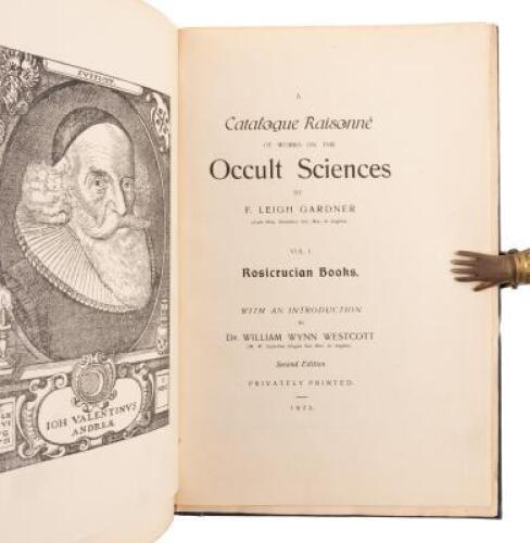 A Catalogue Raisonné of Works on the Occult Sciences: Volume I, Rosicrucian Books