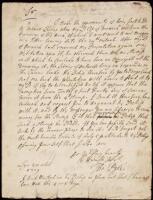 Autograph Letter Signed by Thomas Pyle to the secretary of John Moore, Bishop of Ely