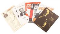 Assortment of flyers for mentalist, magic and comedy shows from the Al Dvorin Agency
