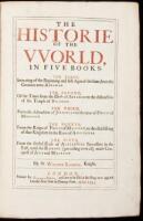 The Historie of the World,...by Sir Walter Ralegh, Knight