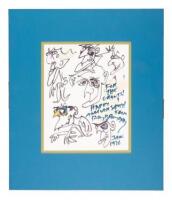 Original inscribed artwork by Ray Bradbury